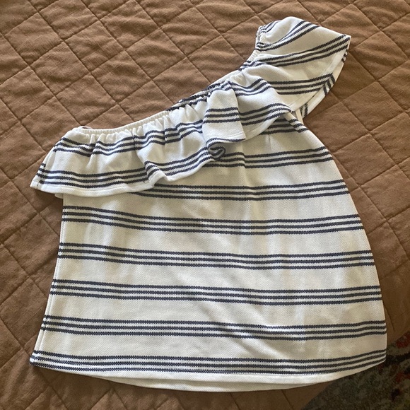 Anthropologie Eri+ Ani ruffled one shoulder top - Picture 3 of 7